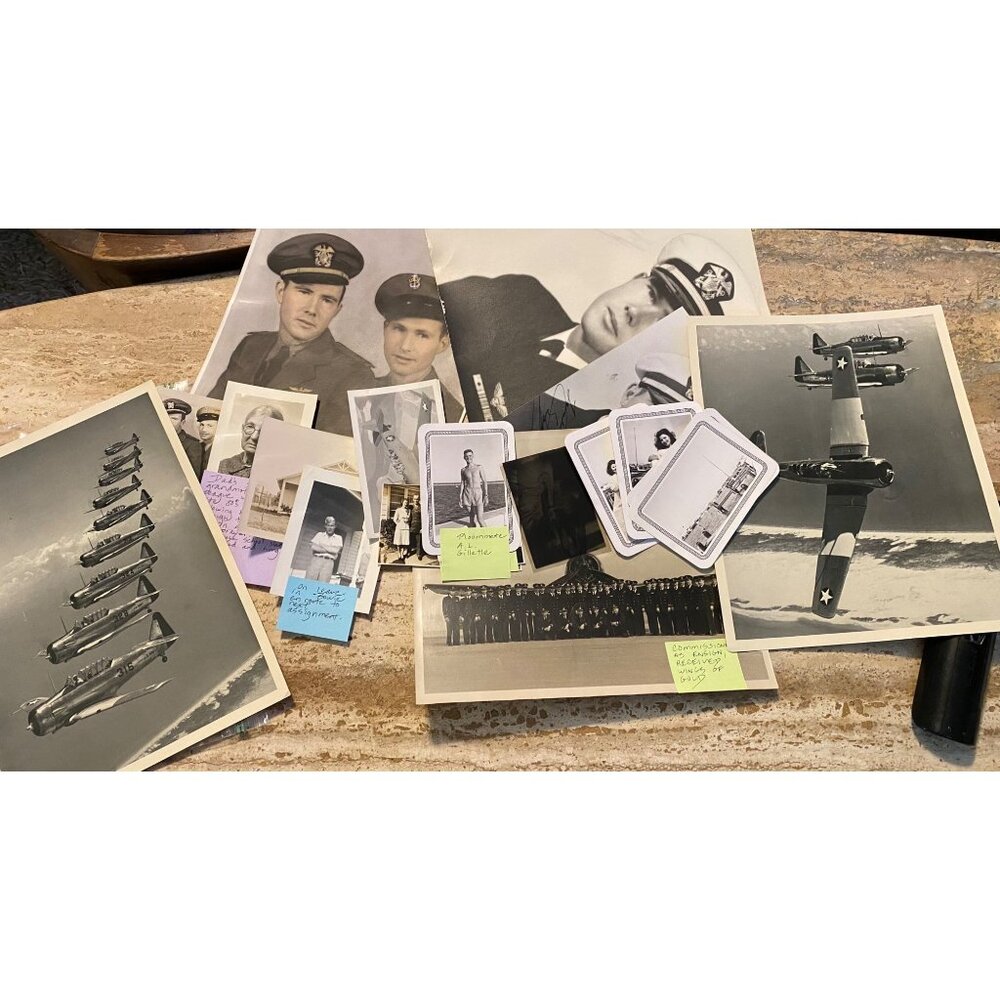 WWII Naval Aviation Memorabilia Collection Photographs & Cards NAS Corpus Christ